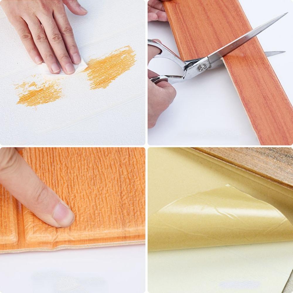 Peel & Stick Водонепроницаемый домашний декор Настенная отделка Линия Угол Талия Плинтус Бордюр Наклейка на стену