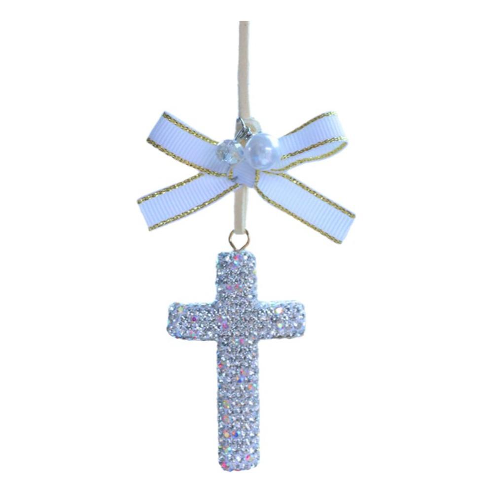 Sparkling Cross Car Decoration Shiny Rhinestone Crystal Rhinestone Cross Gift Accessories