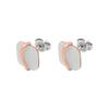 Skagen Women's SOFIE SEA GLASS White Organic Shape Stud Earrings, SKJ1817791