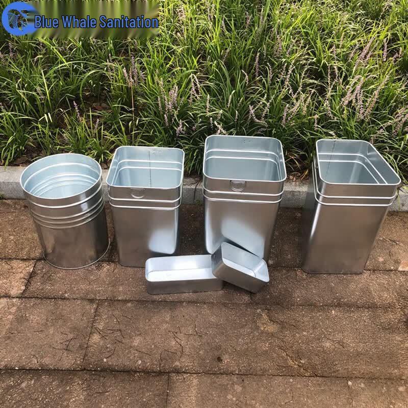 Blue Whale Outdoor Galvanized Square Trash Can Liner