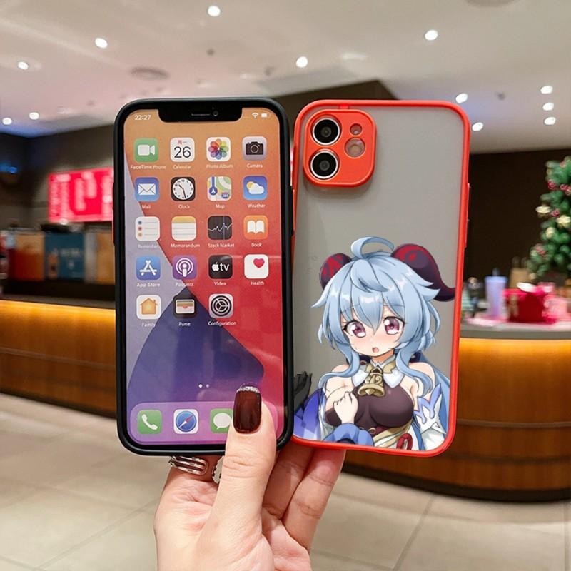 Чехол для телефона Genshin Impact Ganyu для IPhone 13 12 11 Mini Pro Max XS X Max XR 8 7 Plus SE 2022, цвет кожи, чехол для телефона