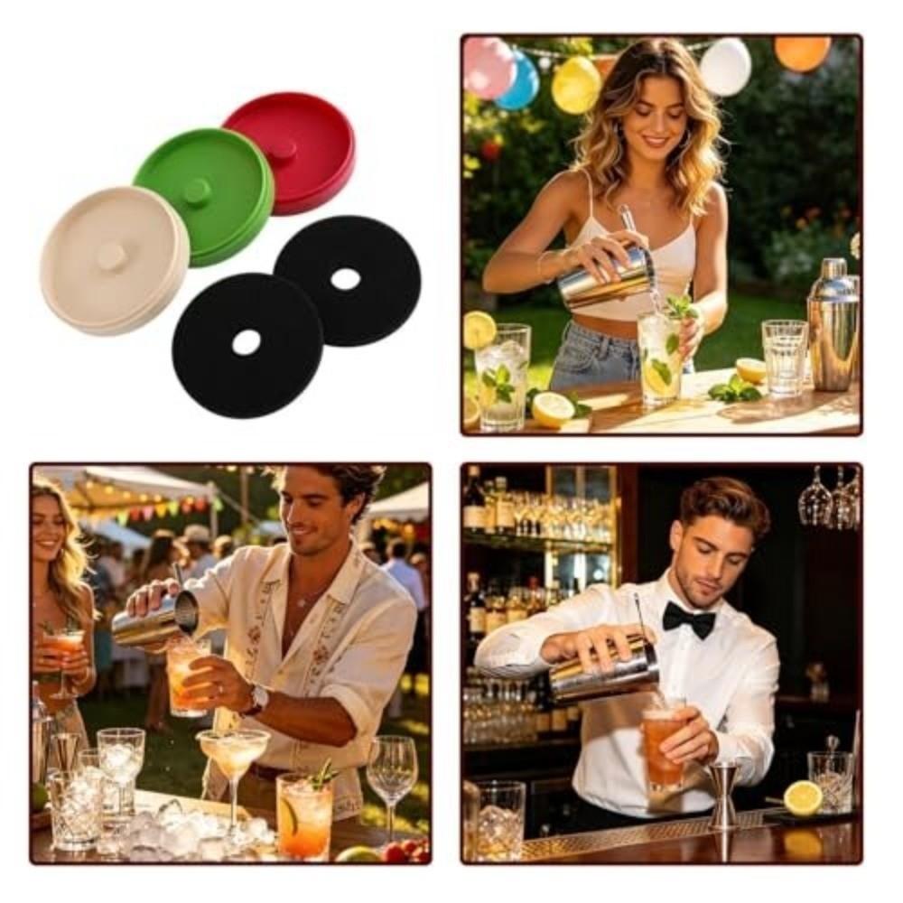 Stackable Design Salt Rimmer Set 3-Tier Cocktail Glass Rimmer Bar Rimmer Tray Party Drinks