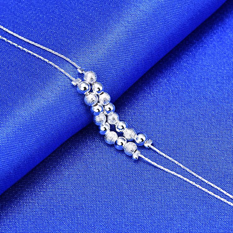 Модный элегантный простой двухслойный женский браслет с шестнадцатью бусинами, летний, модный и универсальный