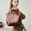 New Large-capacity Leather Shoulder Messenger Bag Versatile Niche High-end Women's Office Handbag
