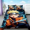 3pcs Duvet Cover Naruto Teens Japanese Anime Bedding Set Comfortable Breathable Quilt Cover Queen King Full Bedroom Decor