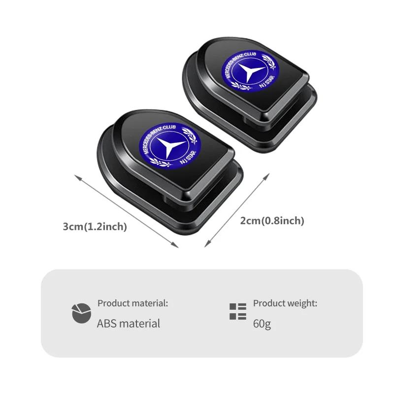 4pcs Car Paste Hooks USB Storage Hanger Interior Accessories For Mercedes Benz C180 C300 W124 W176 W177 C200 C260 GLC CLE CLA EQSTU1