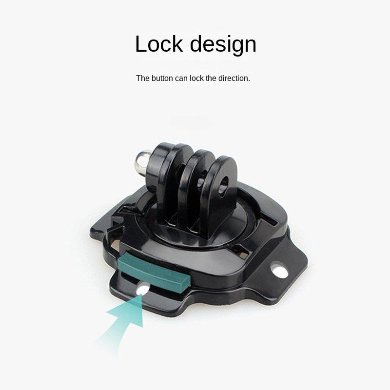 360 Motorcycle Helmet Rotary Adhesive Base Mounts for GoPro 12 11 10 9 8 7 6 5 Session SJ4000 Xiaomi Yi 4K Eken Action Camera
