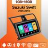 Автомобильное радио Android Auto Carplay для Suzuki Swift 2005-2010, мультимедийный проигрыватель, головное устройство, стерео, GPS-навигация, BT WIFI 1+16 ГБ