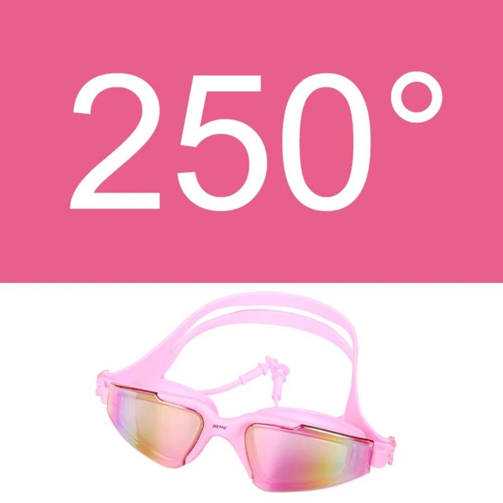 Взрослые Мужчины Женщины Подростки Близорукость -1,5 до -6,0 Очки для плавания Противотуманные очки HD для плавания Диоптрийные очки для водного спорта с берушами