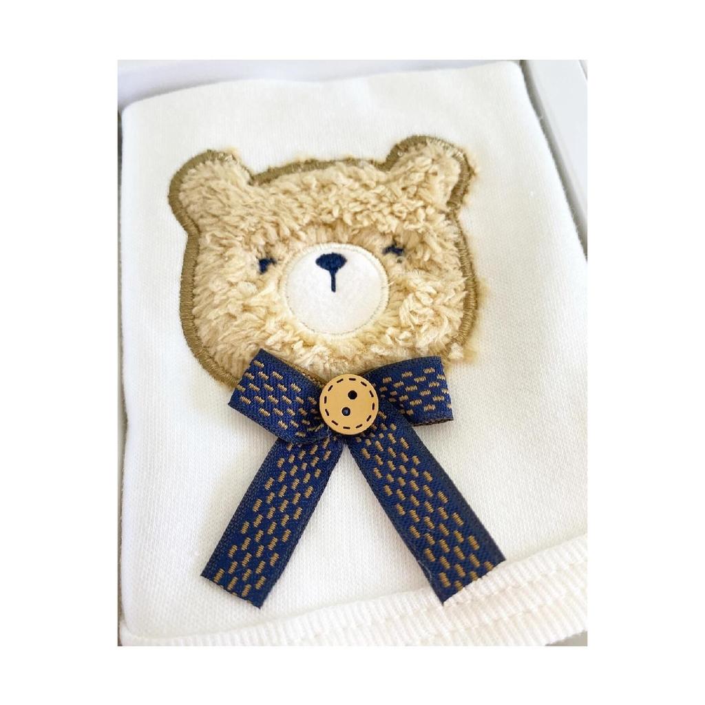New Season Boxed 5-piece Hospital Discharge Set With Teddy Bear Baby Boy Newborn Outfit