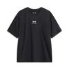 Li Ning Sports Lifestyle Series High Street American Vintage Letter Logo Printed Round Neck Short Sleeve T-Shirt Unisex T-Shirt Black AHSU793-1
