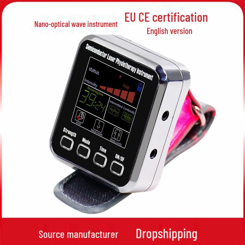 Upgraded 7-Hole Semiconductor Nanowave Wrist Laser Instrument - English Version