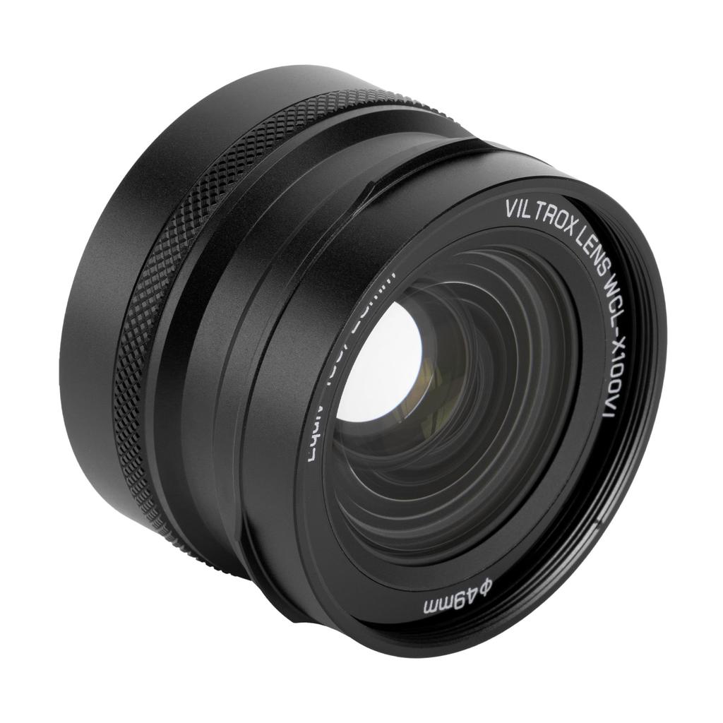 VILTROX Conversion Lens for FUJIFILM 49mm Lens Designed for Fujifilm Black 0.8x Wide-Angle X100, X100VI/X100V/X100F, (WCL-X100VI)