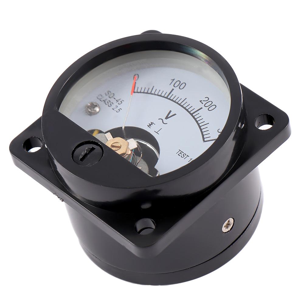 Voltmeter AC 0-300V Analog Dial Round Voltmeter Gauge Volt Tester Voltmeter Pointer Voltmeter