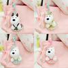 Terrier Highland West Dog Plush Keychain Toy Bag Pendant Decoration Kids Gifts