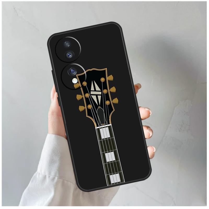 Винтажные Музыкальные Гитары Чехол Для Honor Magic 8 Pro 6 7 Lite Для Honor Win RT 50 70 90 200 400 X8c X8b X9a X9b X9c X9d