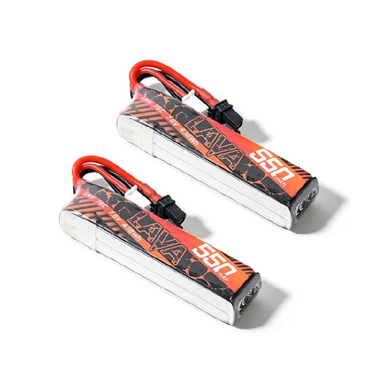 2PCS 550mAh Large Capacity 2s 3s 4s Crossover Machine Accessories Dedicated Lithium Battery Model Aircraft Battery