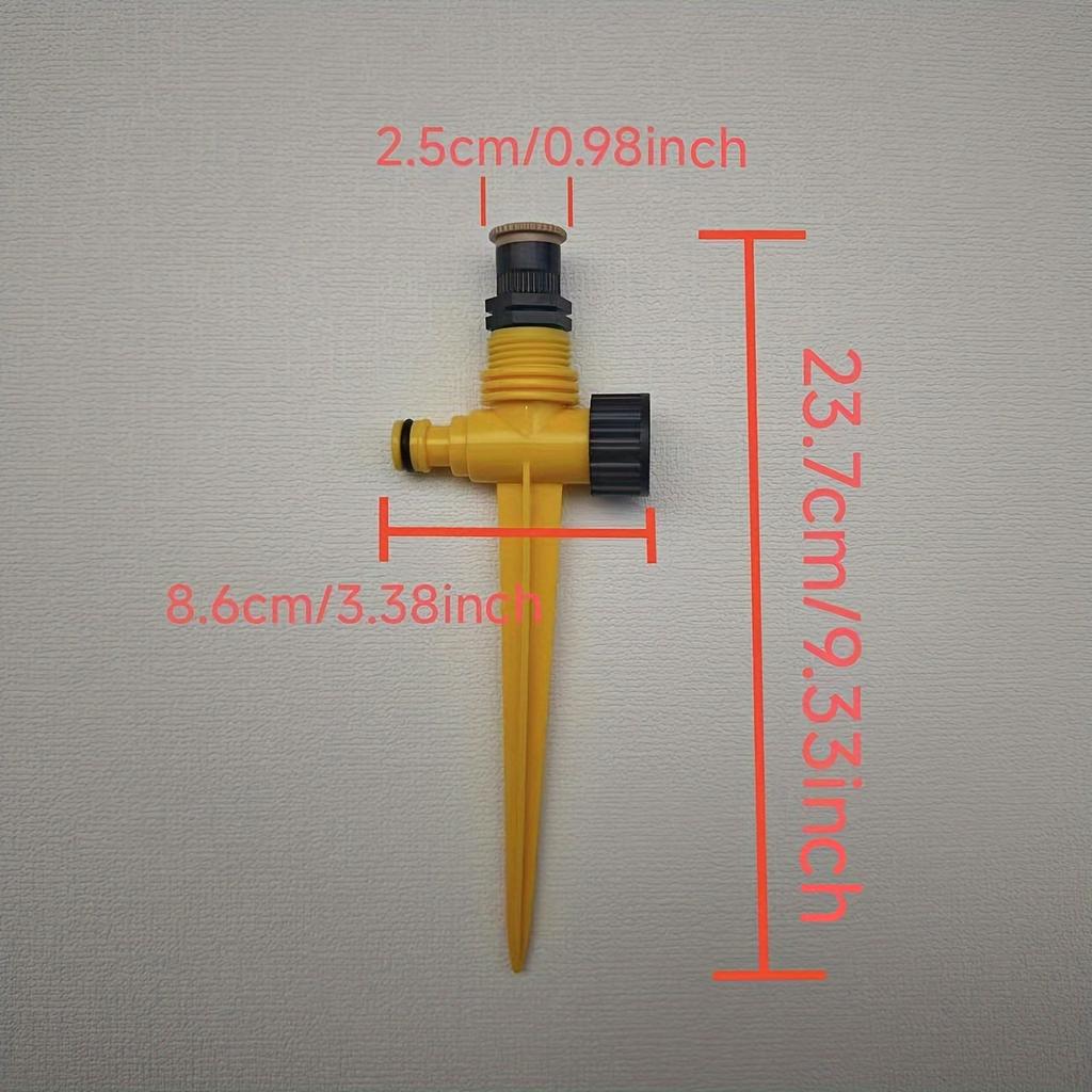 1PC 360° Garden Sprinkler Rotation Irrigation Watering System Automatic Agriculture Lawn Farm Greenhouse Spray Nozzle Tool.