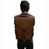 Unisex Genuine Leather Men's Backpack Bag Laptop Satchel Briefcase Brown Vintage