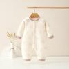 Thickened Baby Split-Leg Romper: Boys & Girls Crawling Onesie for Spring, Autumn, Winter