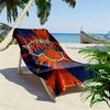 Пляжное полотенце с принтом NY Knicks, Большое мягкое быстросохнущее полотенце для пляжа, кемпинга, плавания