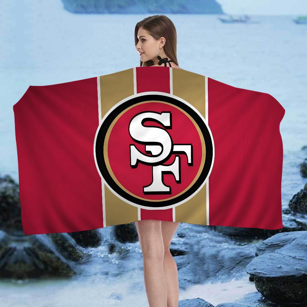 Сан-Франциско 49ers Команда Большие Микрофибровые Пляжные Полотенца Быстросохнущее Полотенце Песок Пляжные Полотенца Полотенце для Бассейна для Путешествий Пляж Бассейн Йога
