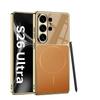 Galaxy S26 Ultra Phone Case Magnetic Adsorption PC Hard Cover With Electroplating Matte Finish Anti-Slip Drop Protection