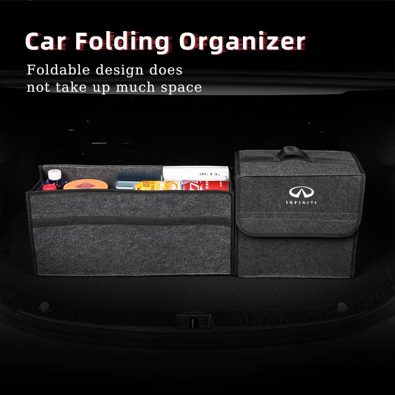 Car Trunk Organizer Bag Foldable Stowing Tidying Storage Box For Infiniti Q50 FX35 Q30 G37 Q70 QX70 G35 Q60 QX50 QX60 QX80 QX30 XX444