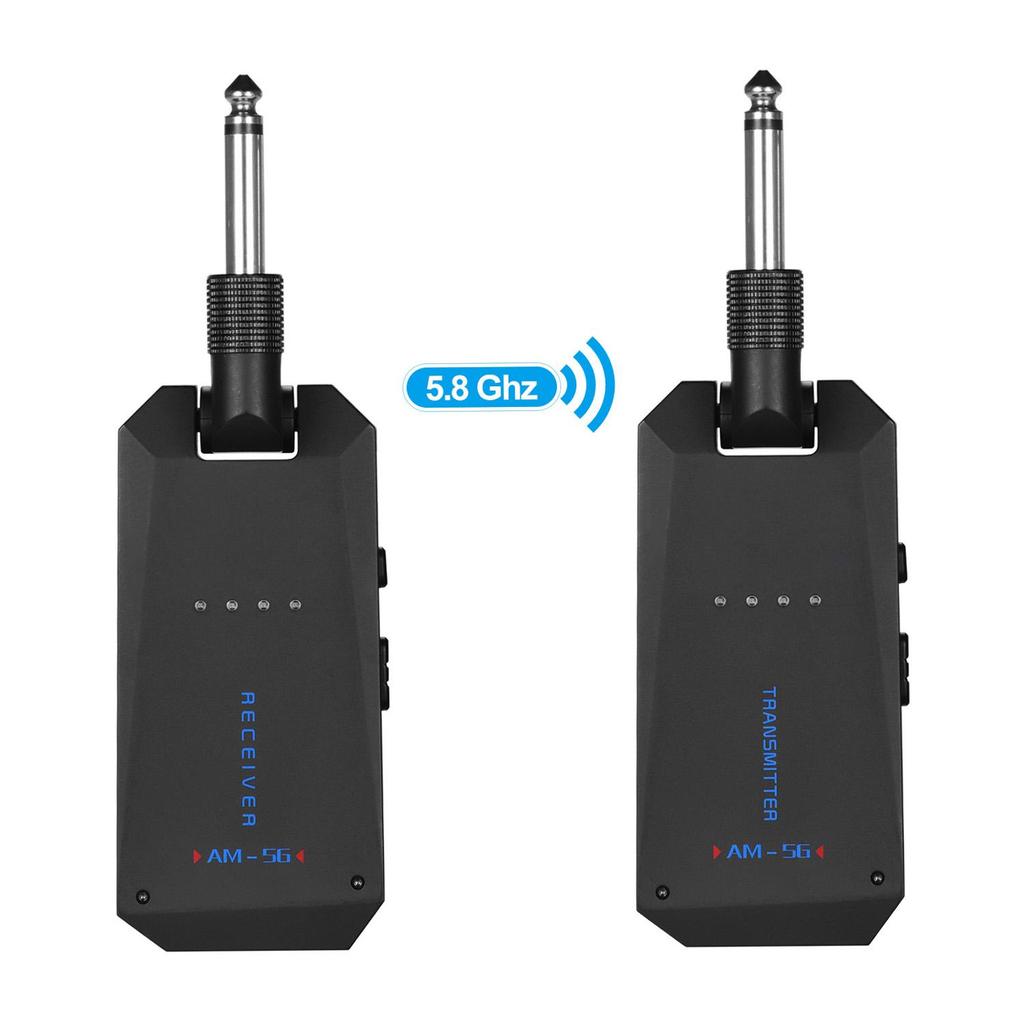 M-5G Беспроводная гитарная система 5,8G Перезаряжаемый аудиопередатчик и приемник ISM Band для электрических бас-гитар, аксессуары для усилителей