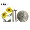 Corrosion Kitchen Rack Paper Towel Vertical No-Drill Holder with Weighted Stand Base Sunflower Design Dispenser for Bathroom Decor Resistant