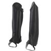 2PCS Equestrian Half Chaps for Kids Microfiber Protective Leg Guard Half Chap for Horse Riding CXL