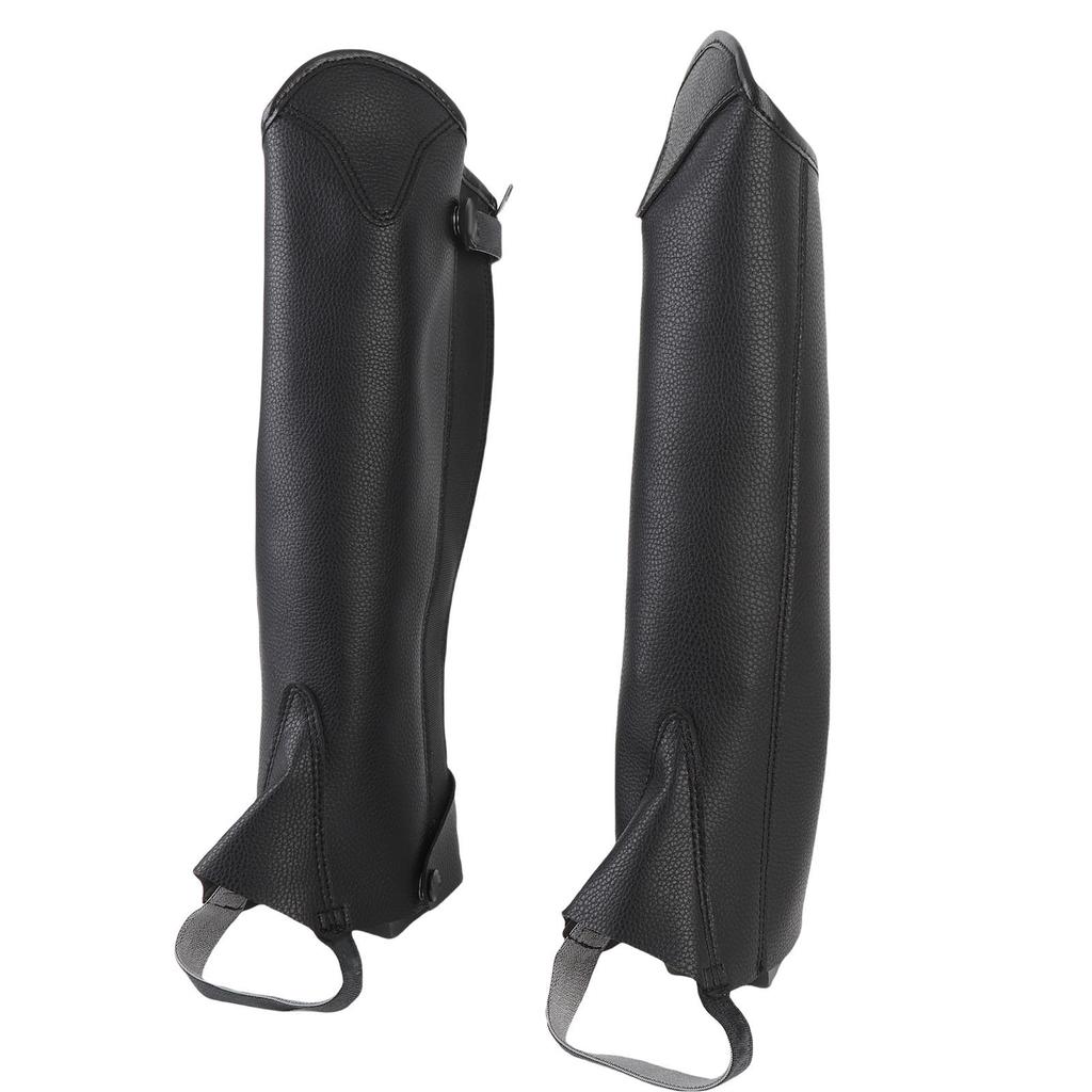 2PCS Equestrian Half Chaps for Kids Microfiber Protective Leg Guard Half Chap for Horse Riding CXL