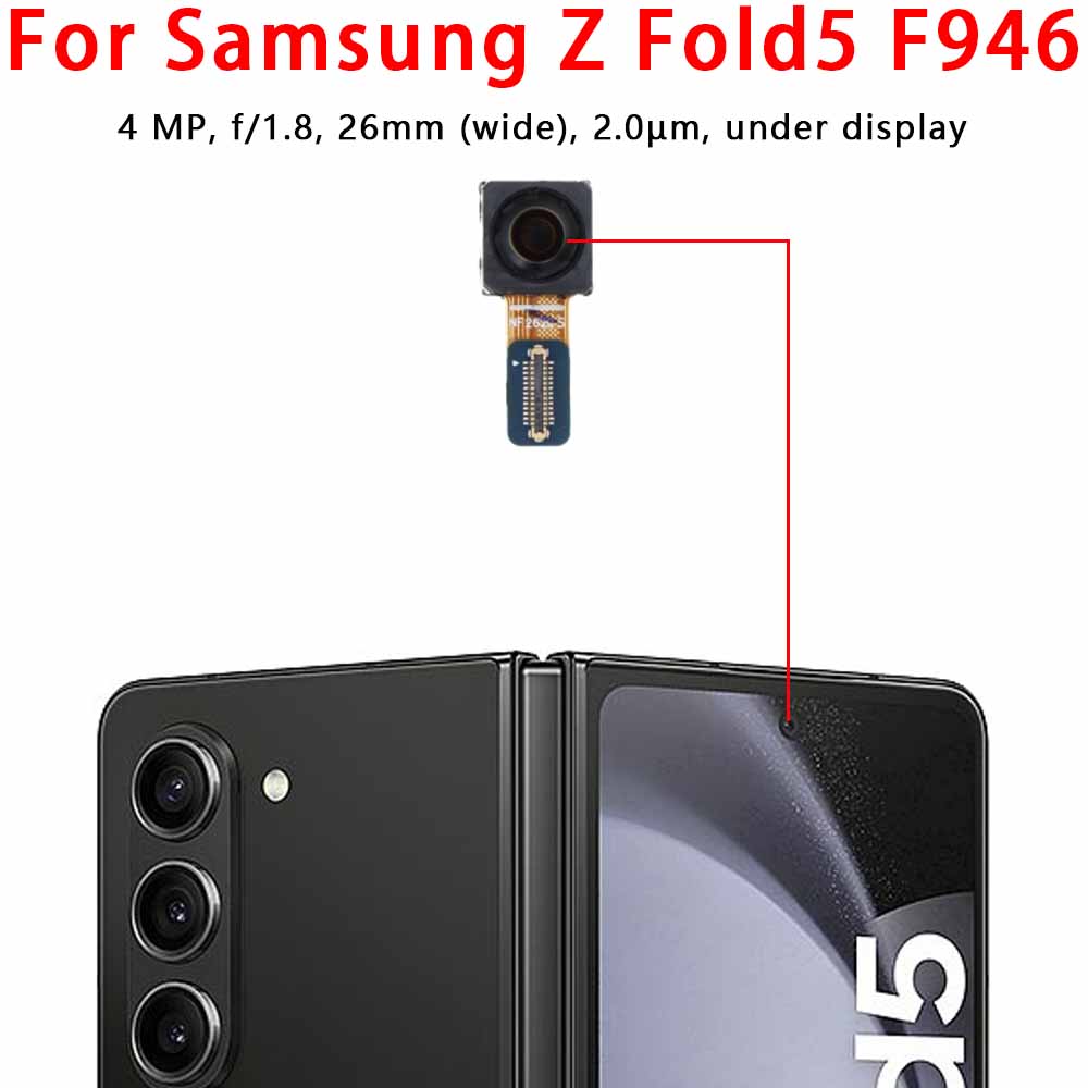 Selfie Camera For Samsung Galaxy Z Fold2 Fold3 Fold4 Fold5 Fold6 5G F916 F926 Frontal Front Camera Module Facing Spare Parts