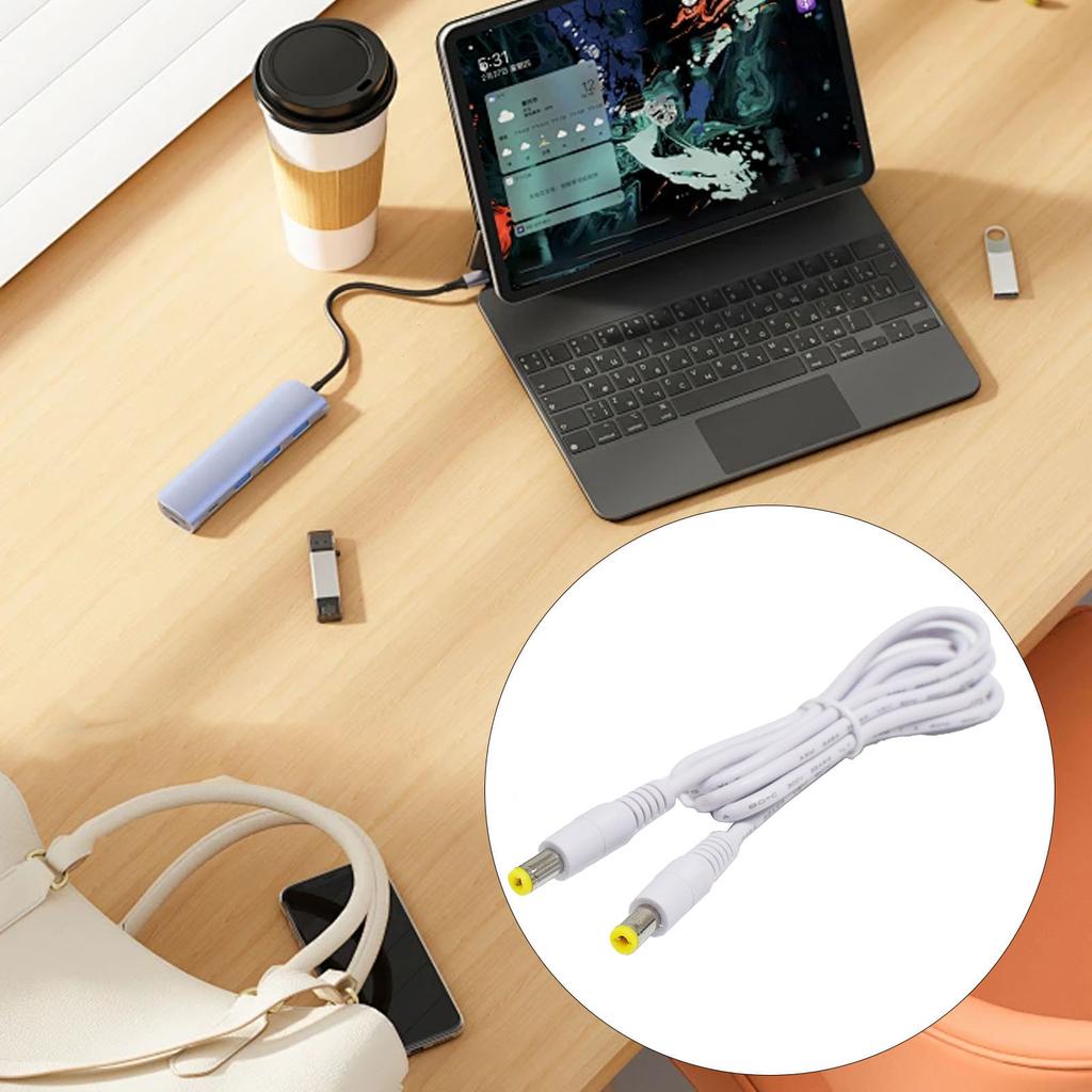 Вилка питания 5,5 мм x 2,1 мм штекер на 5,5 x 2,1 мм штекер адаптера соединительный кабель шнур 22AWG для светодиодной подсветки камеры видеонаблюдения