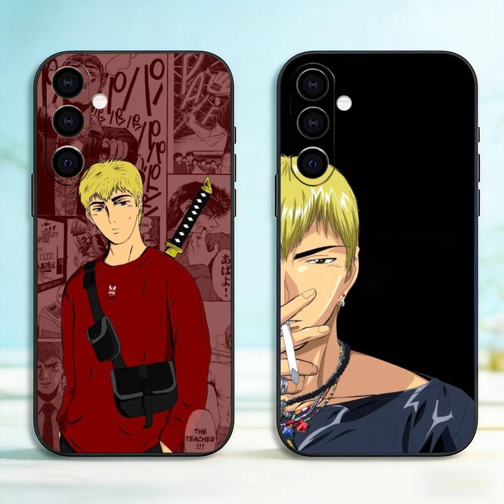 GTO-Onizuka T-Teacher Silicone Phone Case For Samsung Galaxy A73,A72,A71,A70,A53,A52,A51,Soft Silicone Black Cover