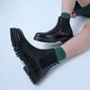Steps ST321 Canis Chelsea Rain Boots Glossy black-ST321