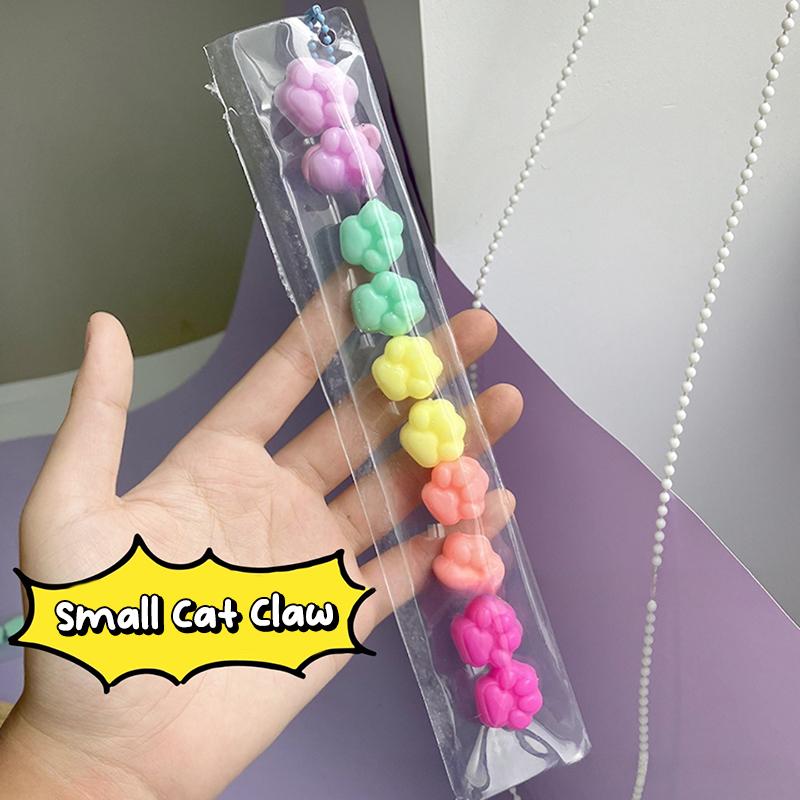 Милая мягкая игрушка-фиджет в виде кошачьей лапки Kawaii Taiyaki, мультяшная мягкая игрушка-моти, игрушка для снятия стресса, игрушка для детей и взрослых, подарки