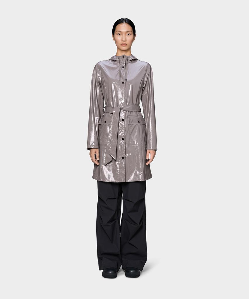 Rains Curve Long Jacket - Cinder Glaze