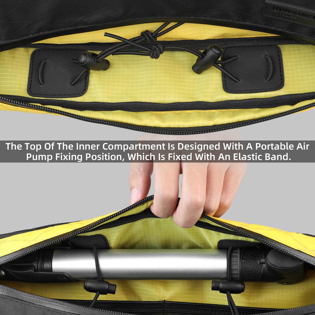 Rhinowalk Bicycle Frame Bag, Waterproof Triangle Bag, 1.8L, Professional Bicycle Accessory (M)