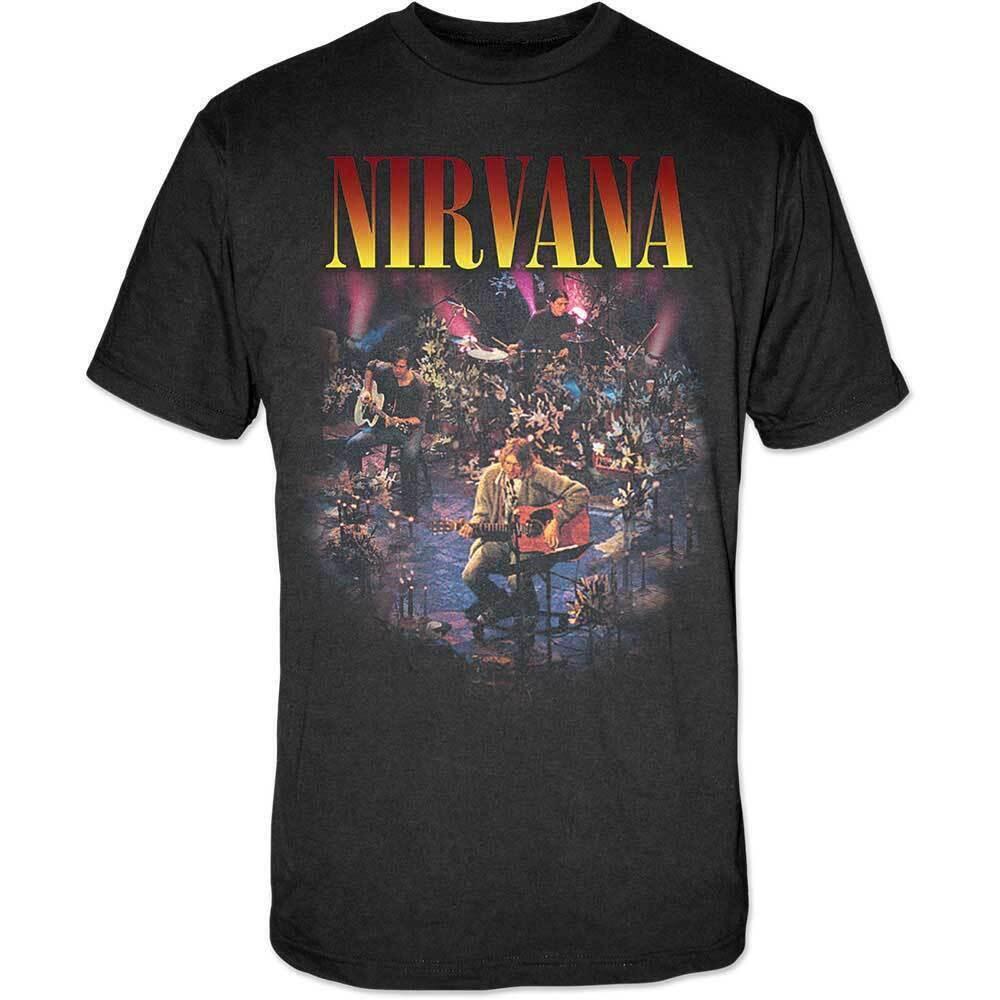 Футболка Nirvana MTV Unplugged New Yorkly Лицензированная Мужская Черная Рок Мерч