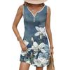 GMXIA Женская мода лето весна повседневные платья без рукавов с v-образным вырезом
