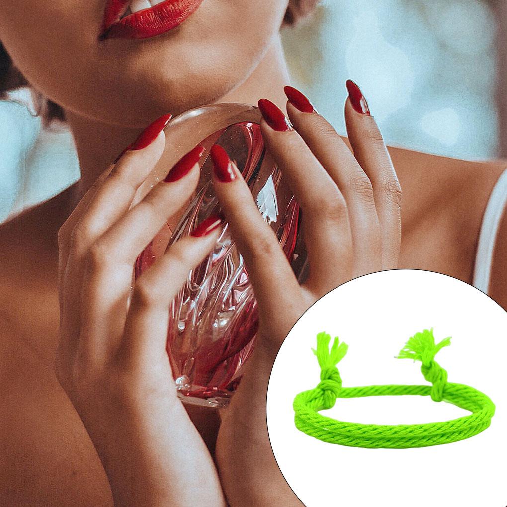 Плетеный браслет Регулируемый Плетеный Веревочный Шнурок Ручная Цепочка Шнур День Рождения Праздник Свадьба Работа Свидание Модные Украшения для