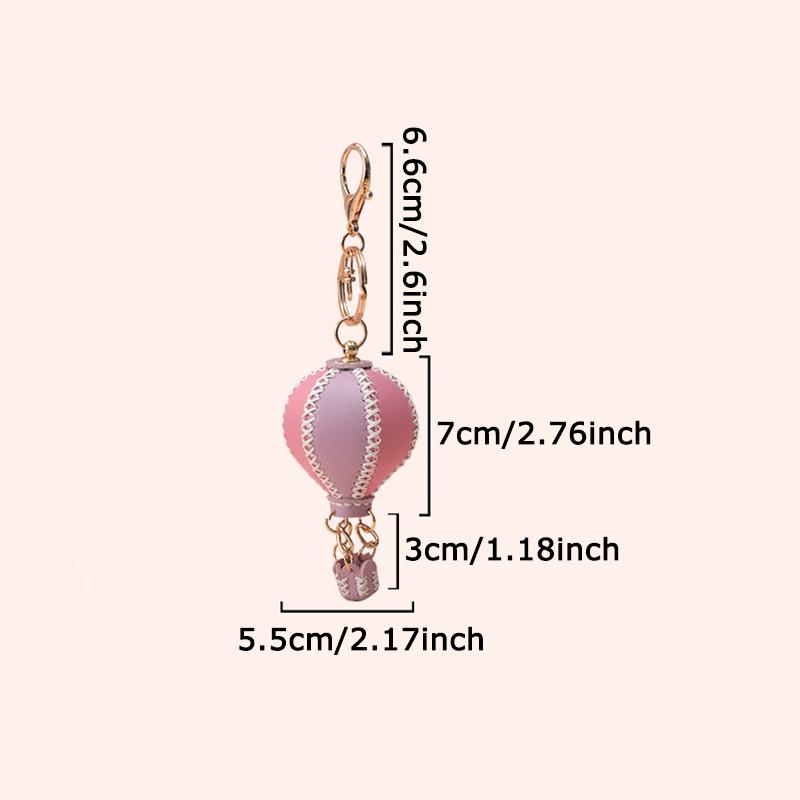 WTEMPO Романтичный подвес для автомобиля в форме воздушного шара, набор материалов для DIY, изделия ручной работы из кожи, брелок, подвеска для сумки из ПУ, подарок