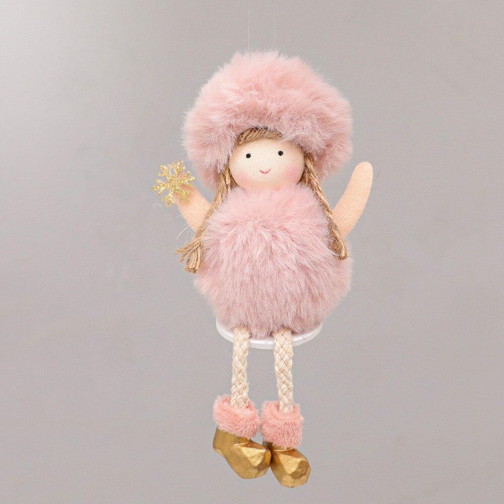 Рождественский ангел-подвеска, милая плюшевая кукла, украшения для рождественской елки для украшения дома, вечеринки, рождественское украшение, детский подарок Noel 2022