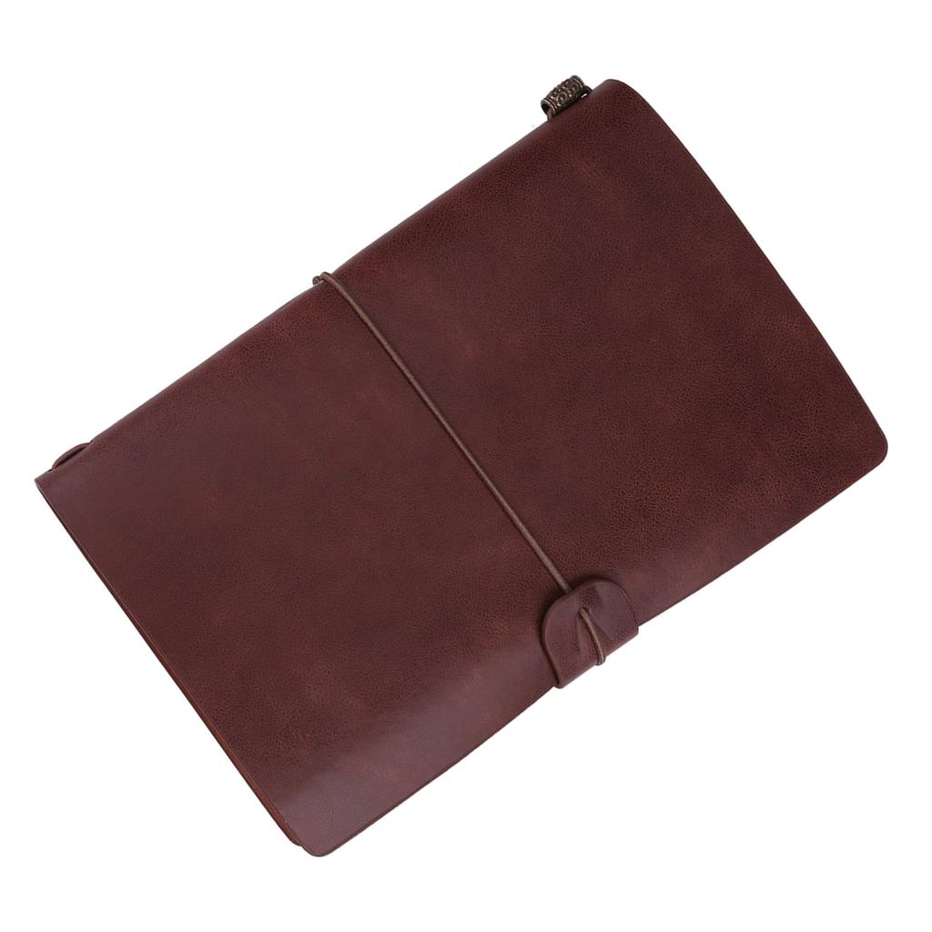 Классический дорожный блокнот из искусственной кожи, персонализированный журнал, ежедневник, многоразовый блокнот (Темно коричневый)