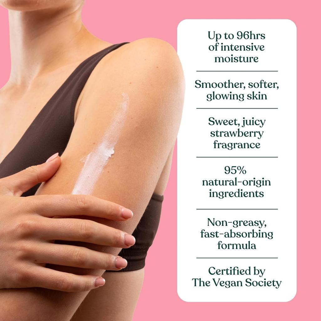 The Body Shop Strawberry Softening Body Butter 200ml Pack Of 1 | Hydrating Moisturizer For Dry Skin