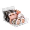 1pcs Clear Plastic Makeup Cosmetic Stand Holder Makeup Eyeshadow Palette Storage Organizer 7 Compartments Storage Box