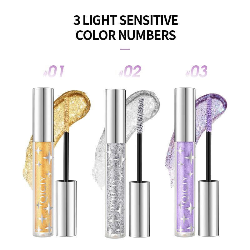 Водостойкая тушь с мерцанием, длинная, подкручивающаяся, густая и стойкая тушь для макияжа, которую нелегко размазать, праймер