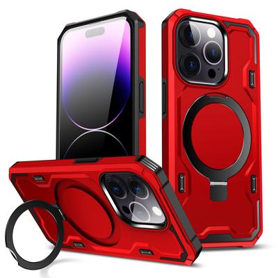 Чехол для мобильного телефона Apple 15pro для IPhone14 Сильная магнитная подставка Двухсекционный защитный чехол для мобильного телефона