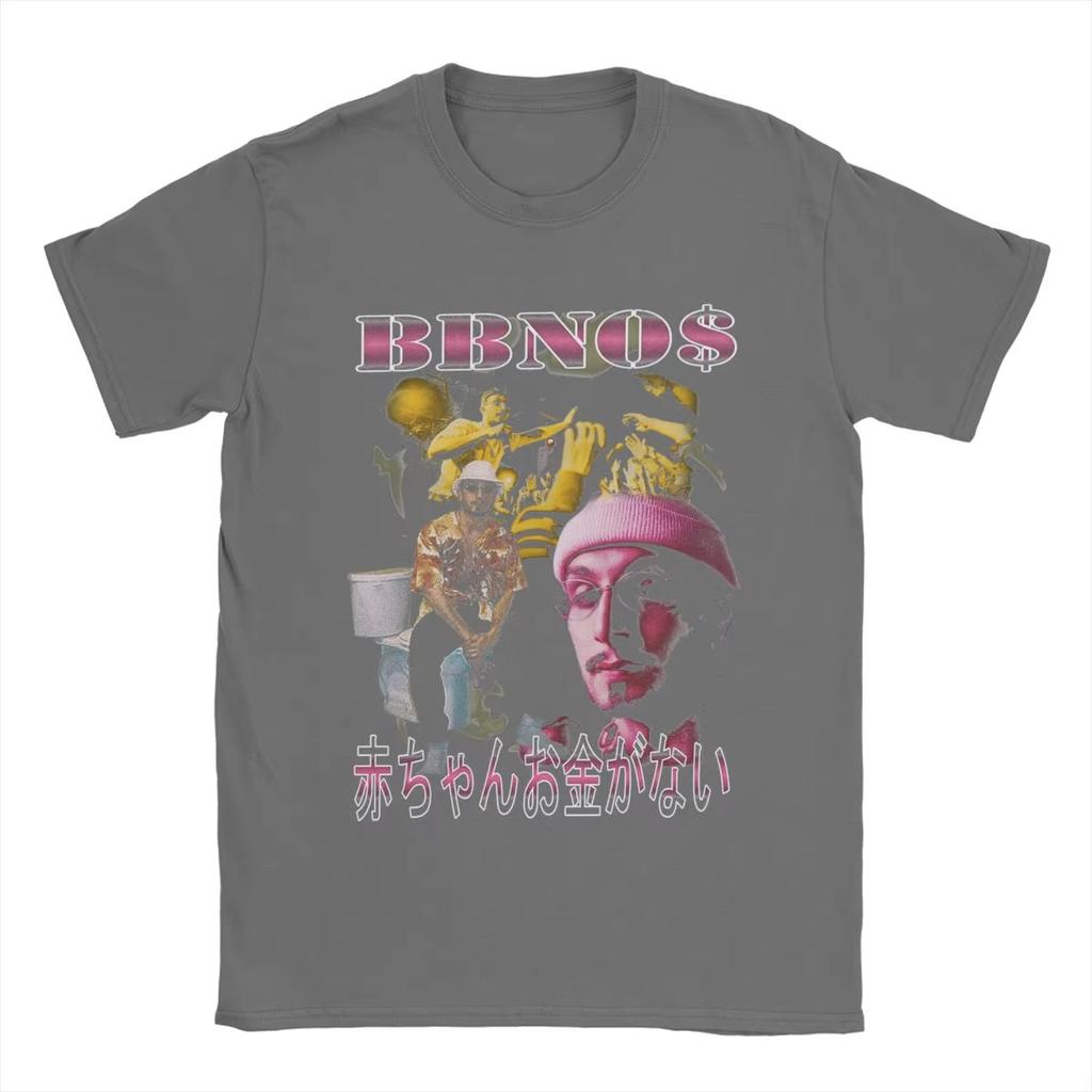 Винтажные футболки BBNO$ Vintage Bootleg для мужчин с круглым вырезом, 100% хлопок, футболки с коротким рукавом, одежда с принтом